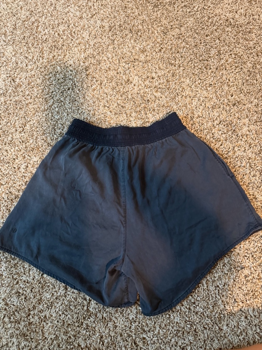 ⚡️Lululemon Navy Elastic Waist Drawstring Shorts - Picture 2 of 5